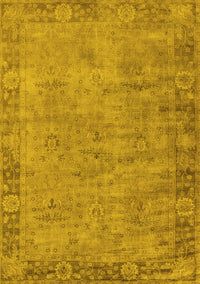 Oriental Yellow Industrial Rug, urb1544yw