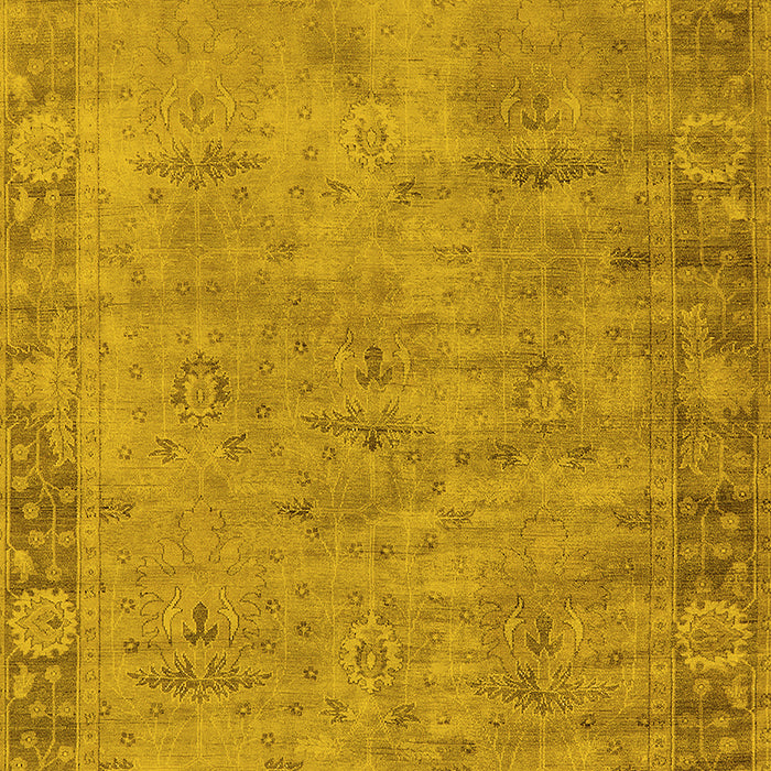 Oriental Yellow Industrial Rug, urb1544yw