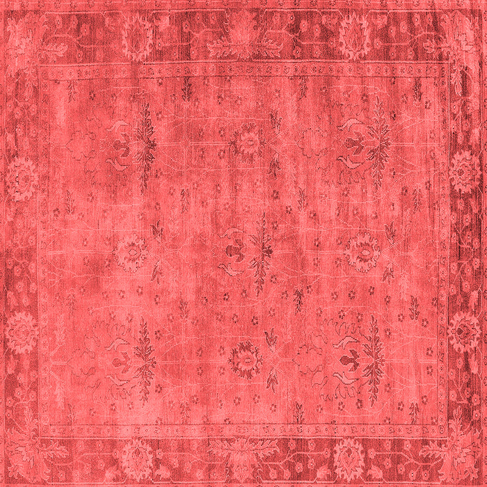 Machine Washable Oriental Red Industrial Rug, wshurb1544red