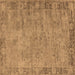 Square Oriental Brown Industrial Rug, urb1544brn