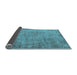 Sideview of Oriental Light Blue Industrial Rug, urb1544lblu