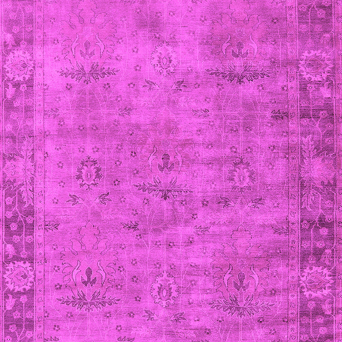 Machine Washable Oriental Pink Industrial Rug, wshurb1544pnk