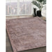 Machine Washable Industrial Modern Rose Dust Purple Rug in a Family Room, wshurb1544