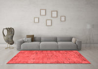 Machine Washable Oriental Red Industrial Rug, wshurb1544red