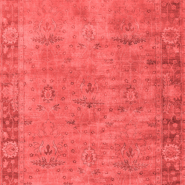 Machine Washable Oriental Red Industrial Rug, wshurb1544red
