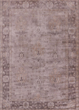 Mid-Century Modern Rose Purple Oriental Rug, urb1544