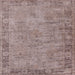 Square Machine Washable Industrial Modern Rose Dust Purple Rug, wshurb1544