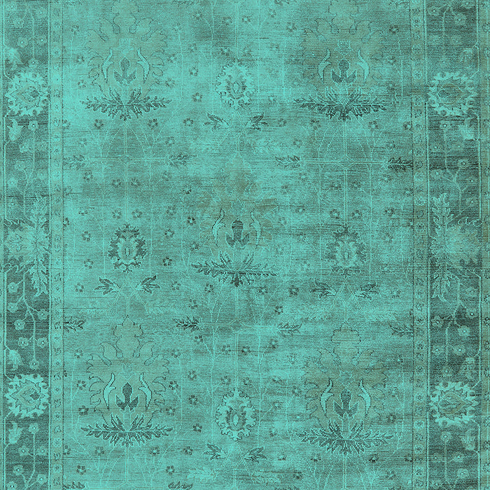 Oriental Turquoise Industrial Rug, urb1544turq