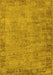 Machine Washable Oriental Yellow Industrial Rug, wshurb1544yw