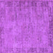 Square Oriental Purple Industrial Rug, urb1544pur