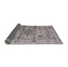 Sideview of Mid-Century Modern Silver Pink Oriental Rug, urb1545