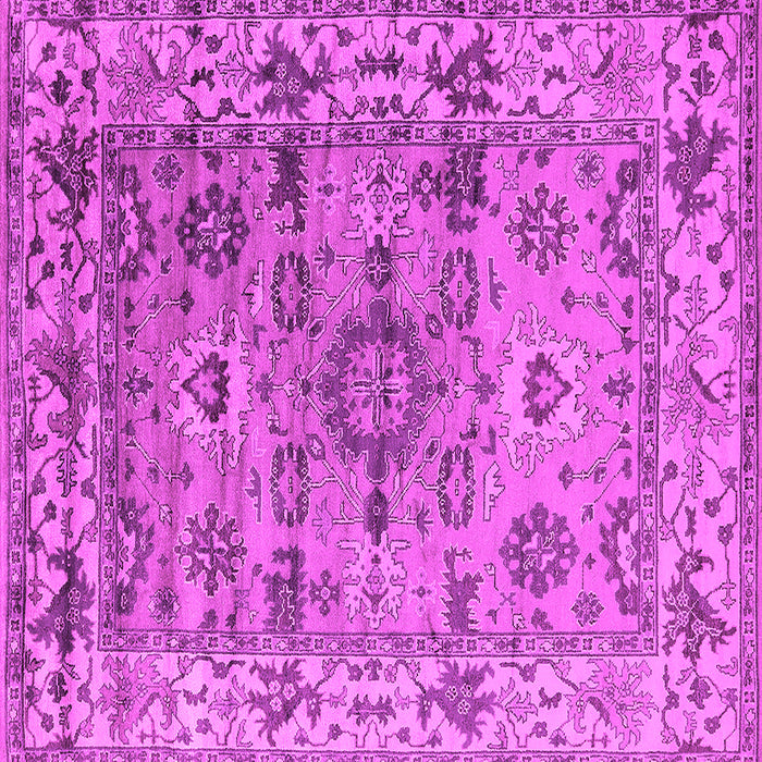 Square Machine Washable Oriental Pink Industrial Rug, wshurb1545pnk