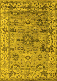 Oriental Yellow Industrial Rug, urb1545yw