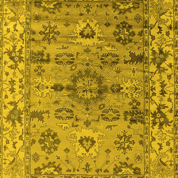 Oriental Yellow Industrial Rug, urb1545yw