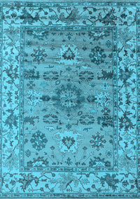 Oriental Light Blue Industrial Rug, urb1545lblu