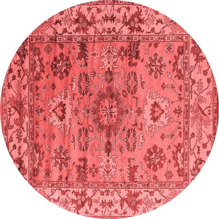 Machine Washable Oriental Red Industrial Rug, wshurb1545red