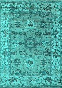 Oriental Turquoise Industrial Rug, urb1545turq