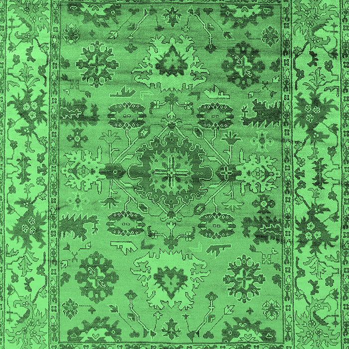 Oriental Emerald Green Industrial Rug, urb1545emgrn
