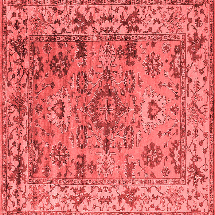 Machine Washable Oriental Red Industrial Rug, wshurb1545red