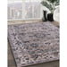 Machine Washable Industrial Modern Silver Pink Rug in a Family Room, wshurb1545