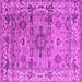 Square Oriental Pink Industrial Rug, urb1545pnk