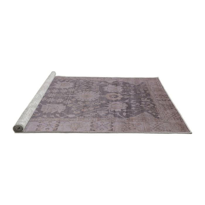 Sideview of Machine Washable Industrial Modern Rose Dust Purple Rug, wshurb1546