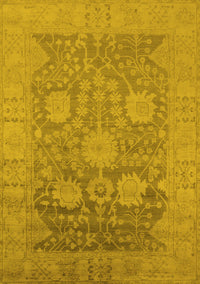 Oriental Yellow Industrial Rug, urb1546yw