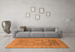 Machine Washable Oriental Orange Industrial Area Rugs in a Living Room, wshurb1546org