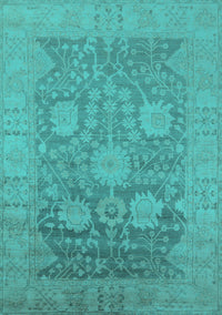 Oriental Turquoise Industrial Rug, urb1546turq