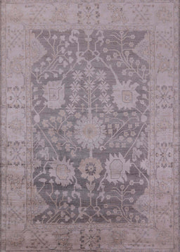 Mid-Century Modern Rose Purple Oriental Rug, urb1546