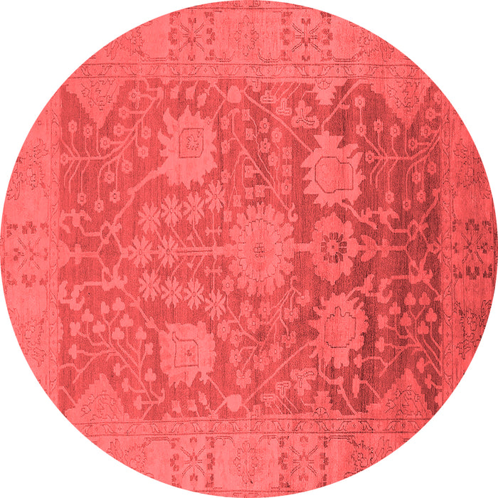 Machine Washable Oriental Red Industrial Rug, wshurb1546red