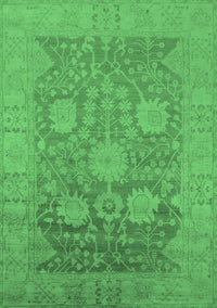 Oriental Emerald Green Industrial Rug, urb1546emgrn