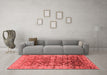 Industrial Red Washable Rugs