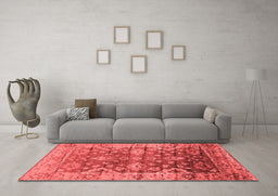 Industrial Red Washable Rugs