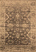 Oriental Brown Industrial Rug, urb1547brn