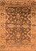 Machine Washable Oriental Orange Industrial Area Rugs, wshurb1547org