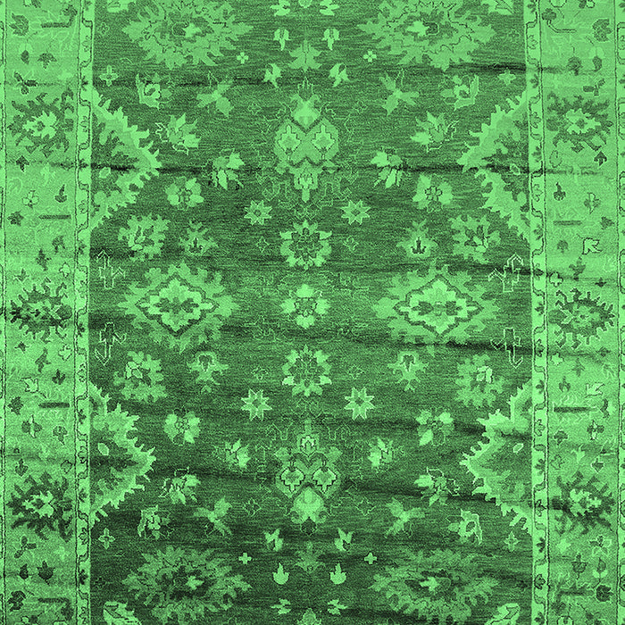 Oriental Emerald Green Industrial Rug, urb1547emgrn