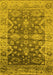 Oriental Yellow Industrial Rug, urb1547yw