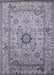 Machine Washable Industrial Modern Viola Purple Rug, wshurb1548