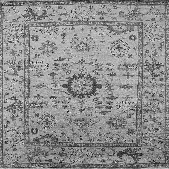 Square Oriental Gray Industrial Rug, urb1548gry