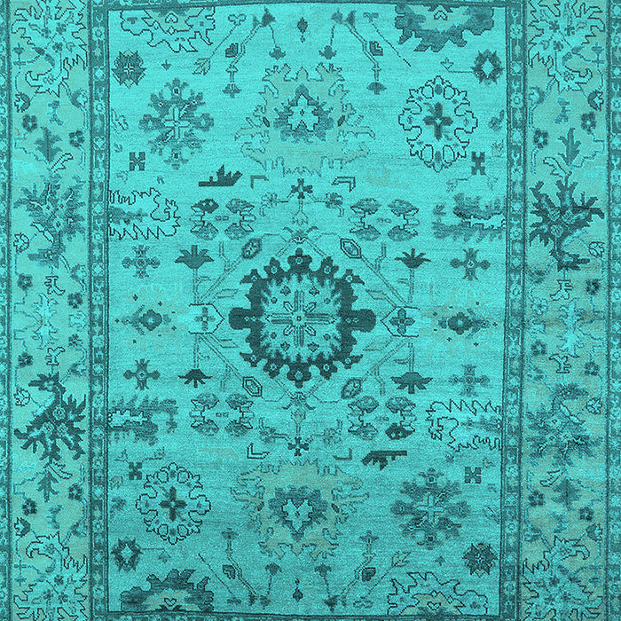 Oriental Turquoise Industrial Rug, urb1548turq