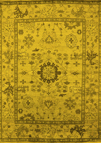 Oriental Yellow Industrial Rug, urb1548yw