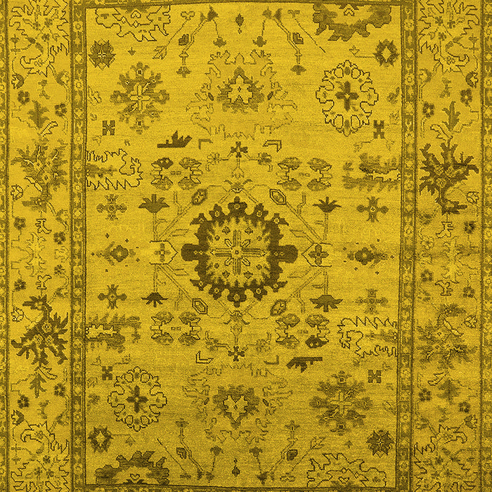 Oriental Yellow Industrial Rug, urb1548yw