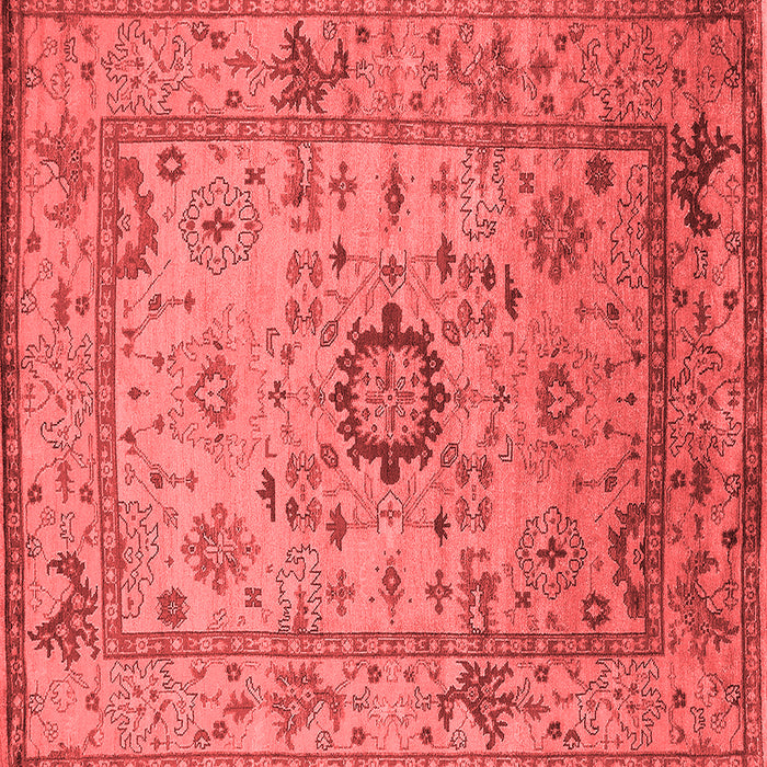 Machine Washable Oriental Red Industrial Rug, wshurb1548red