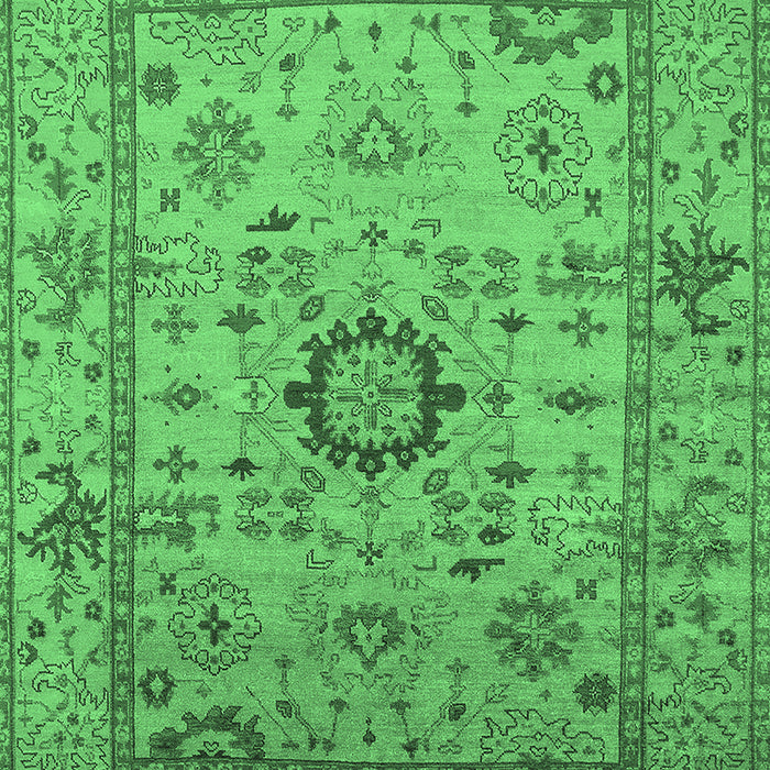 Oriental Emerald Green Industrial Rug, urb1548emgrn