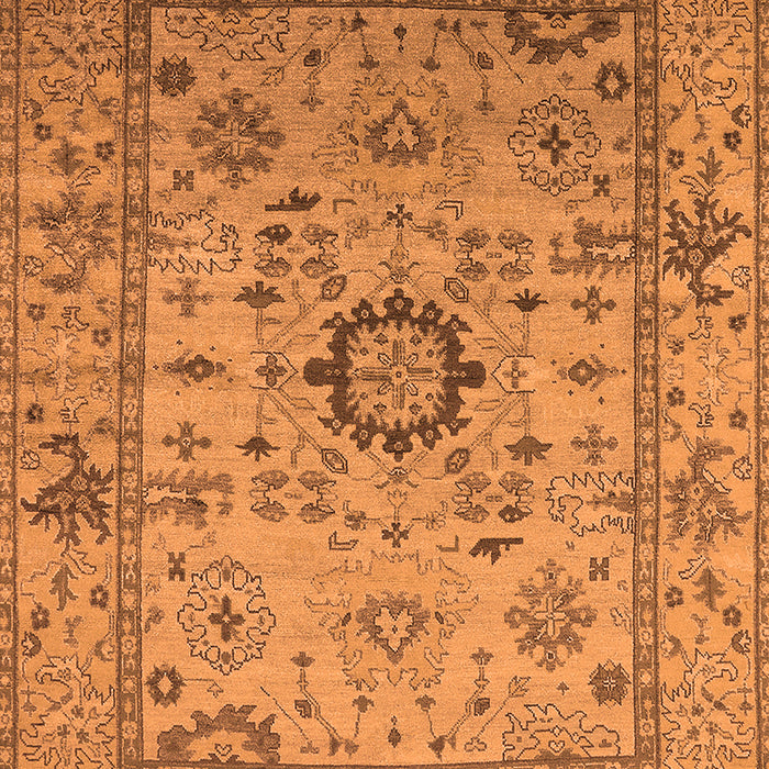 Machine Washable Oriental Orange Industrial Area Rugs, wshurb1548org