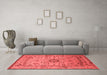 Industrial Red Washable Rugs