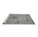 Sideview of Machine Washable Oriental Gray Industrial Rug, wshurb1548gry