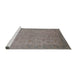 Sideview of Machine Washable Industrial Modern Rose Dust Purple Rug, wshurb1549