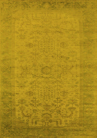 Oriental Yellow Industrial Rug, urb1549yw